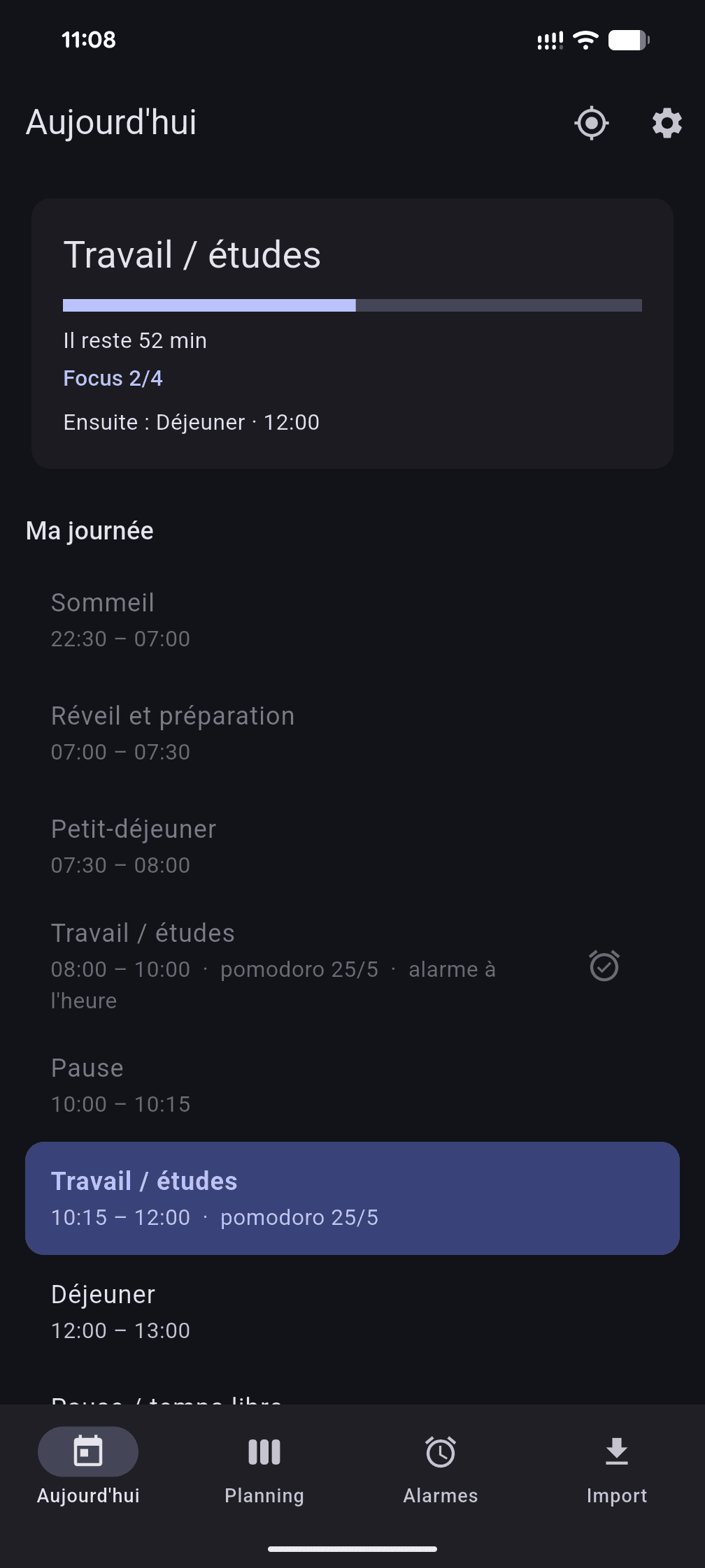 Mobile app screenshot
