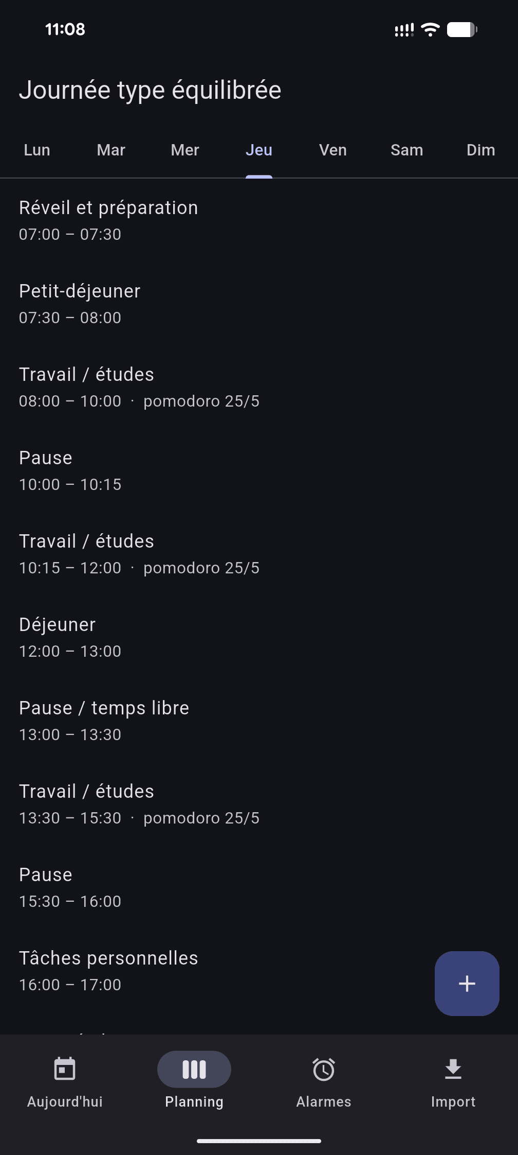 Mobile app screenshot