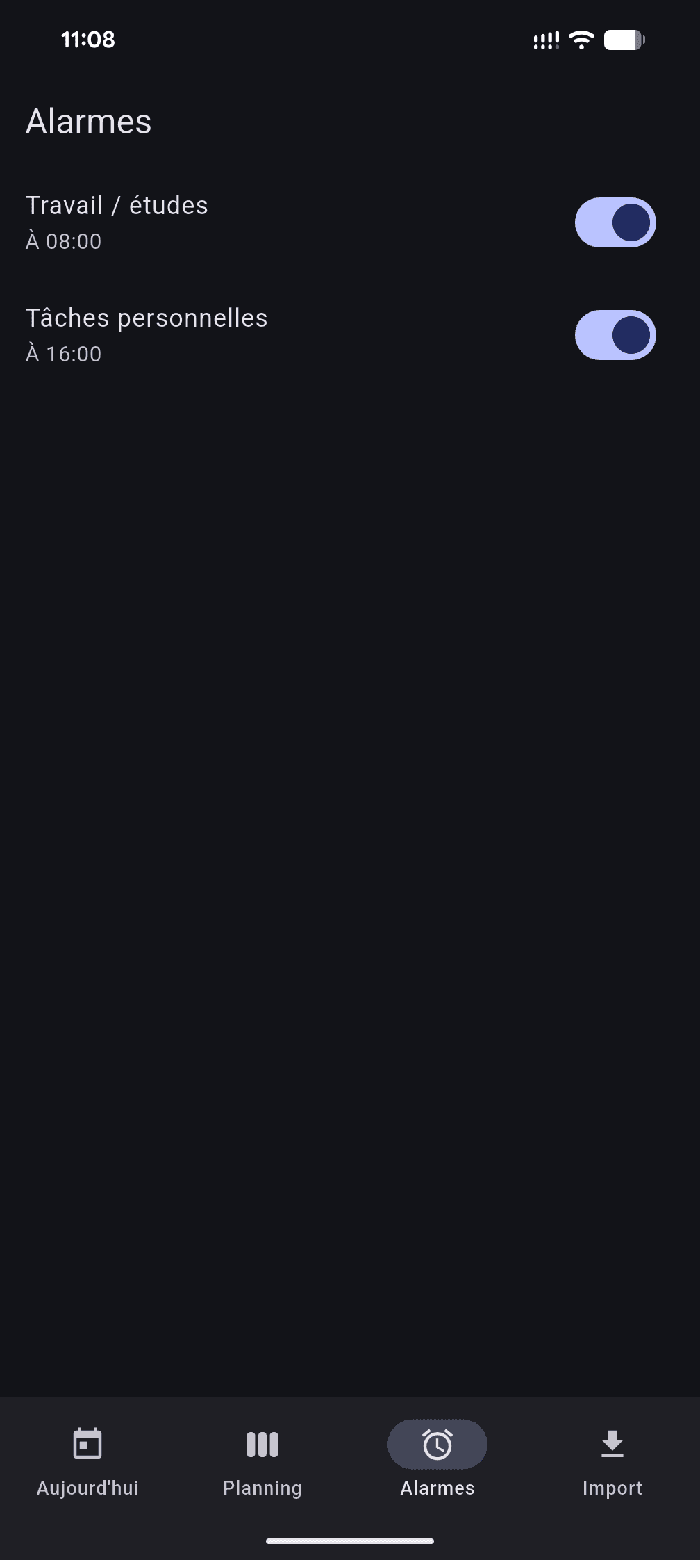 Mobile app screenshot