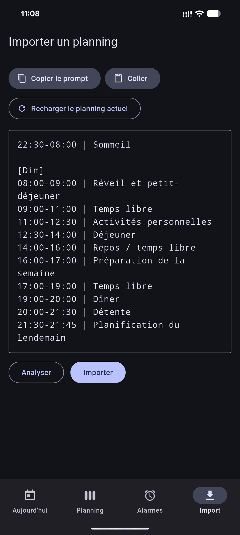 Mobile app screenshot