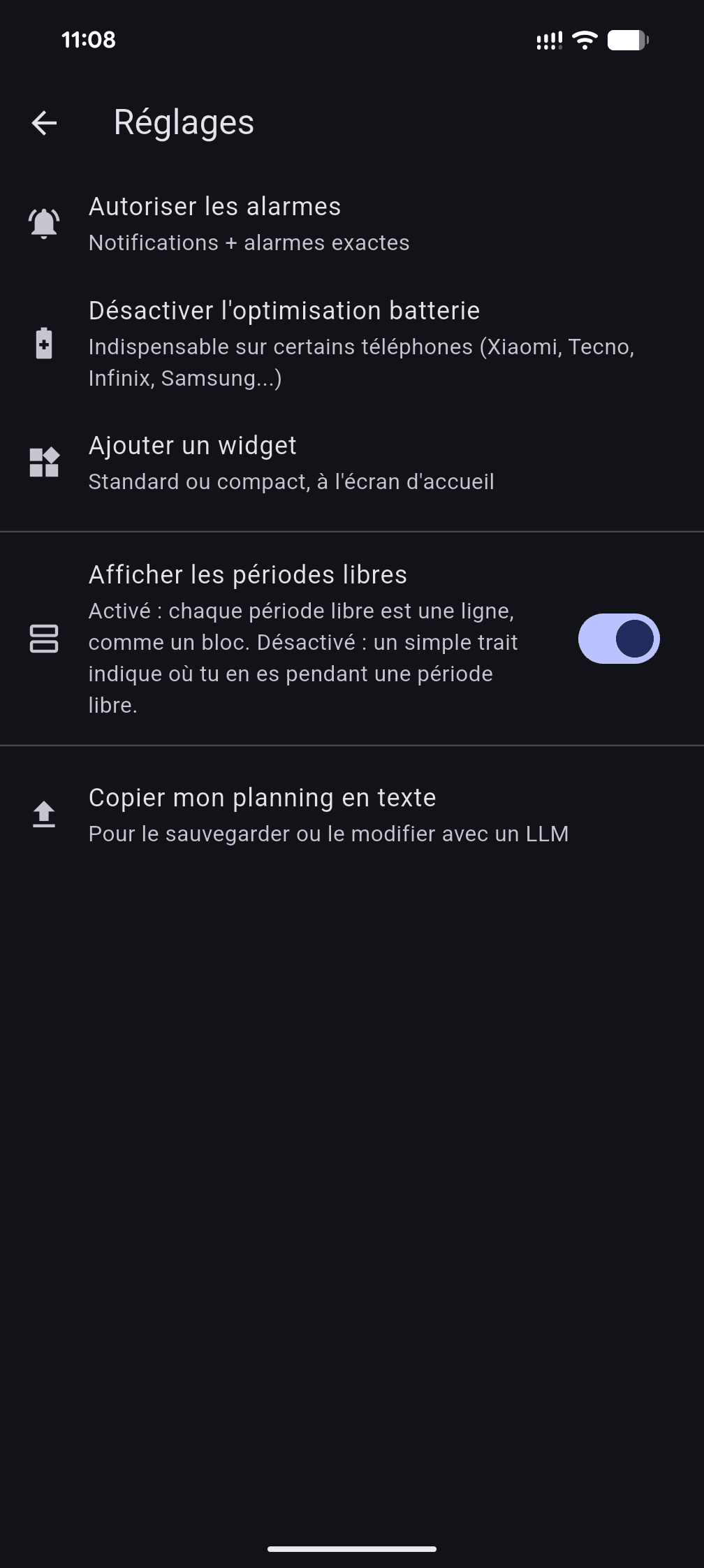 Mobile app screenshot