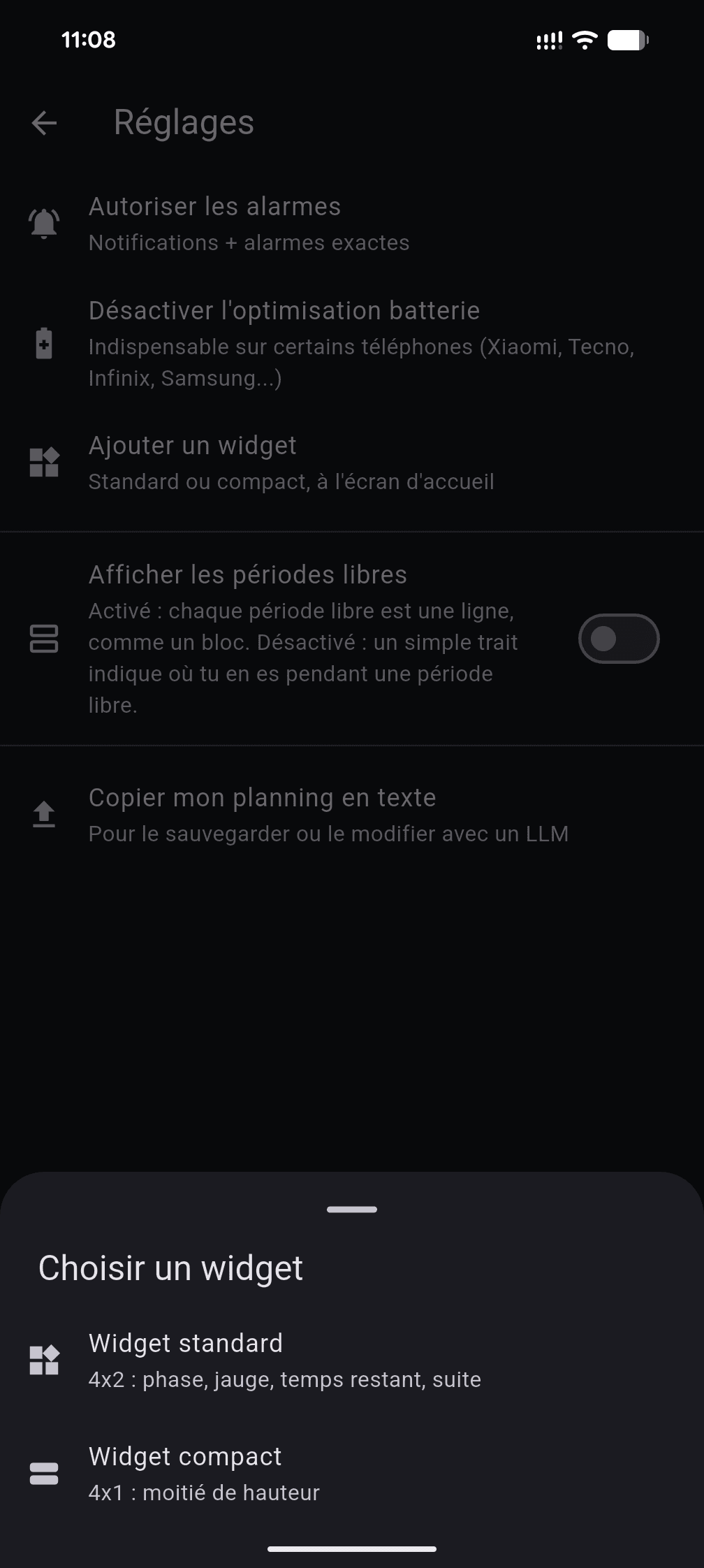 Mobile app screenshot
